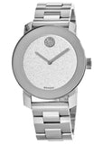 Buy Shop Movado Bold Crystal Dot Silver Dial Silver Steel Strap Watch For Women - 3600334 USA Online