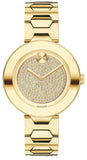 Buy Shop Movado Bold Crystal Gold Dial Gold Steel Strap Watch For Women - 3600492 USA Online