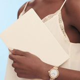 Buy Shop Movado Bold Crystal Pave Rose Gold Dial Rose Gold Steel Strap Watch For Women - 3600493 USA Online