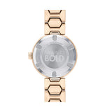 Buy Shop Movado Bold Crystal Pave Rose Gold Dial Rose Gold Steel Strap Watch For Women - 3600493 USA Online