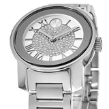 Buy Shop Movado Bold Crystal Pave Silver Dial Silver Steel Strap Watch for Women - 3600254 USA Online