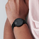 Buy Shop Movado Bold Crystals Black Dial Black Steel Strap Watch for Women - 3600576 USA Online