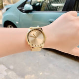 Buy Shop Movado Bold Diamonds Gold Dial Gold Mesh Bracelet Watch For Men - 3600460 USA Online