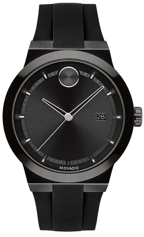 Buy Shop Movado Bold Fusion Black Dial Black Rubber Strap Watch for Men - 3600621 USA Online