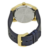 Buy Shop Movado Bold Gold Dial Blue Leather Strap Watch For Men - 3600469 USA Online
