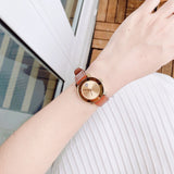 Buy Shop Movado Bold Gold Dial Brown Leather Strap Watch for Women - 3600437 USA Online