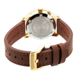 Buy Shop Movado Bold Gold Dial Brown Leather Strap Watch for Women - 3600437 USA Online