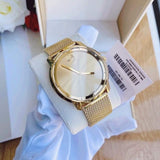 Buy Shop Movado Bold Gold Dial Gold Mesh Bracelet Watch For Men - 3600373 USA Online