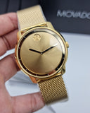 Buy Shop Movado Bold Gold Dial Gold Mesh Bracelet Watch For Men - 3600373 USA Online