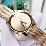 Buy Shop Movado Bold Gold Dial Gold Mesh Bracelet Watch For Men - 3600373 USA Online