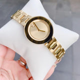 Buy Shop Movado Bold Gold Dial Gold Steel Strap Watch For Women - 3600382 USA Online