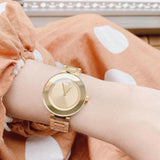 Buy Shop Movado Bold Gold Dial Gold Steel Strap Watch For Women - 3600382 USA Online