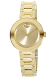 Buy Shop Movado Bold Gold Dial Gold Steel Strap Watch For Women - 3600382 USA Online