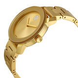 Buy Shop Movado Bold Gold Dial Yellow Gold Steel Strap Watch for Women - 3600104 USA Online