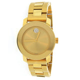 Buy Shop Movado Bold Gold Dial Yellow Gold Steel Strap Watch for Women - 3600104 USA Online