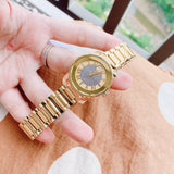 Buy Shop Movado Bold Pave Gold Dial Gold Steel Strap Watch For Women - 3600255 USA Online