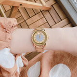 Buy Shop Movado Bold Pave Gold Dial Gold Steel Strap Watch For Women - 3600255 USA Online