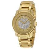 Buy Shop Movado Bold Pave Gold Dial Gold Steel Strap Watch For Women - 3600255 USA Online