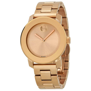 Buy Shop Movado Bold Rose Gold Dial Rose Gold Steel Strap Watch for Women - 3600188 USA Online