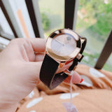 Buy Shop Movado Bold Rose Gold Dial Brown Leather Strap Watch for Men - 3600395 USA Online