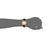 Buy Shop Movado Bold Rose Gold Dial Brown Leather Strap Watch For Women - 3600438 USA Online