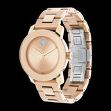 Buy Shop Movado Bold Rose Gold Dial Rose Gold Steel Strap Watch for Women - 3600086 USA Online
