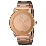 Buy Shop Movado Bold Rose Gold Dial Rose Gold Steel Strap Watch for Women - 3600086 USA Online