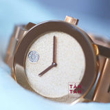 Buy Shop Movado Bold Rose Gold Dial Rose Gold Steel Strap Watch For Women - 3600335 USA Online