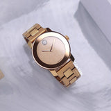 Buy Shop Movado Bold Rose Gold Dial Rose Gold Steel Strap Watch For Women - 3600335 USA Online