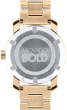 Buy Shop Movado Bold Rose Gold Dial Rose Gold Steel Strap Watch For Women - 3600335 USA Online