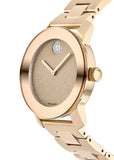 Buy Shop Movado Bold Rose Gold Dial Rose Gold Steel Strap Watch For Women - 3600335 USA Online