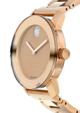 Buy Shop Movado Bold Rose Gold Dial Rose Gold Steel Strap Watch For Women - 3600335 USA Online