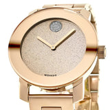 Buy Shop Movado Bold Rose Gold Dial Rose Gold Steel Strap Watch For Women - 3600335 USA Online