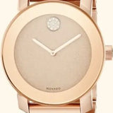 Buy Shop Movado Bold Rose Gold Dial Rose Gold Steel Strap Watch For Women - 3600335 USA Online