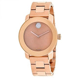 Buy Shop Movado Bold Rose Gold Dial Rose Gold Steel Strap Watch For Women - 3600335 USA Online