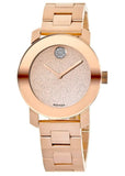 Buy Shop Movado Bold Rose Gold Dial Rose Gold Steel Strap Watch For Women - 3600335 USA Online