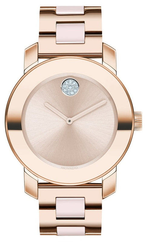 Buy Shop Movado Bold Rose Gold Dial Two Tone Steel Strap Watch for Women - 3600639 USA Online