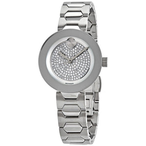 Buy Shop Movado Bold Silver Dial Silver Steel Strap Watch For Women - 3600567 USA Online