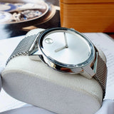 Buy Shop Movado Bold Silver Dial Silver Mesh Bracelet Watch For Men - 3600260 USA Online
