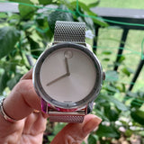 Buy Shop Movado Bold Silver Dial Silver Mesh Bracelet Watch For Men - 3600260 USA Online