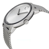 Buy Shop Movado Bold Silver Dial Silver Mesh Bracelet Watch For Men - 3600260 USA Online