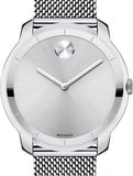 Buy Shop Movado Bold Silver Dial Silver Mesh Bracelet Watch For Men - 3600260 USA Online