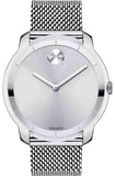Buy Shop Movado Bold Silver Dial Silver Mesh Bracelet Watch For Men - 3600260 USA Online