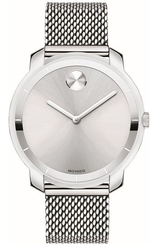 Buy Shop Movado Bold Silver Dial Silver Mesh Bracelet Watch For Women - 3600241 USA Online