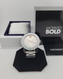 Buy Shop Movado Bold Silver Dial Silver Steel Strap Watch For Women - 3600084 USA Online