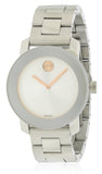 Buy Shop Movado Bold Silver Dial Silver Steel Strap Watch For Women - 3600084 USA Online