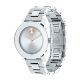 Buy Shop Movado Bold Silver Dial Silver Steel Strap Watch For Women - 3600084 USA Online