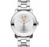 Buy Shop Movado Bold Silver Dial Silver Steel Strap Watch For Women - 3600084 USA Online