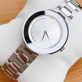 Buy Shop Movado Bold Silver Dial Silver Steel Strap Watch For Women - 3600381 USA Online