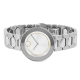 Buy Shop Movado Bold Silver Dial Silver Steel Strap Watch For Women - 3600381 USA Online